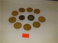 Mixed lot Estate Coins Canada 1807  1787