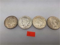 Estate lot of Silver Peace Dollars Mixed Dated