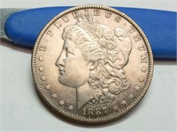 OF) nice 1887 silver Morgan dollar