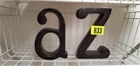 A Z monogram shelf sitters
