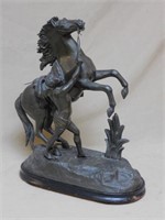 After Guillaume Coustou Spelter Marly Horse Figure