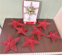 Miscellaneous Christmas decor tree topper and