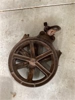 Vintage Cast iron pulley