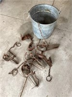 Traps with metal bucket