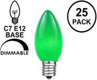 Novelty Lights 25 Pack C7 Outdoor Light Bulbs