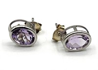 Sterling Silver Natural Amethysts (1.80ct)