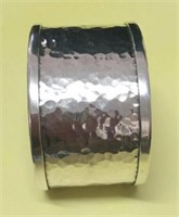 Ciani Sterling Silver Hammered Cuff