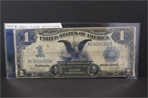 US $1 Eagle 1899 Silver Certificate