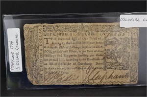 Maryland 1774 1/3 Dollar Colonial