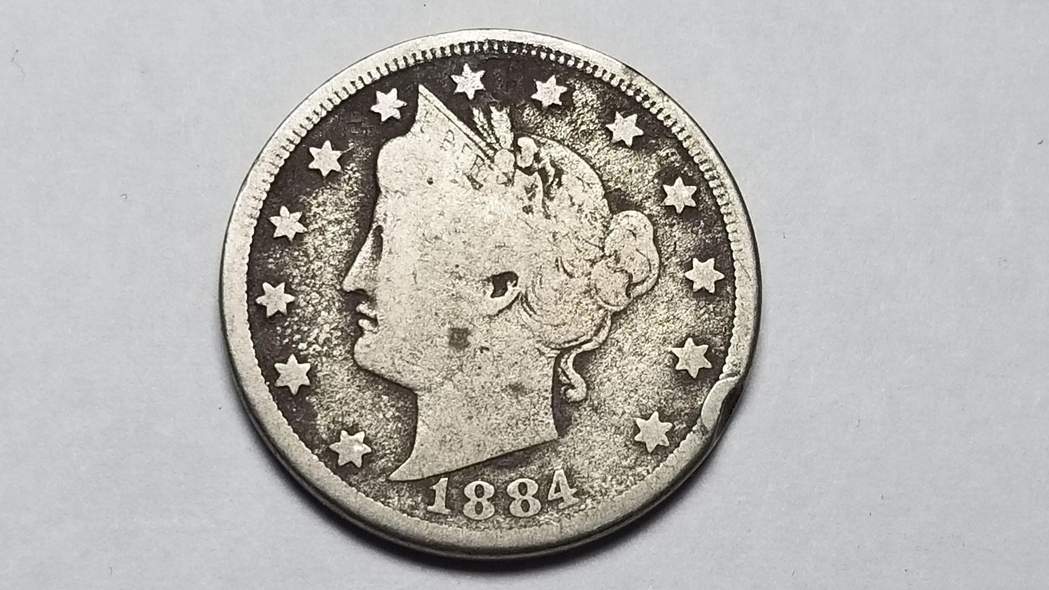 1884 Liberty V Nickel Rare