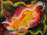 "Joy Of Fire"12"x16” Original Painting - Antanenka