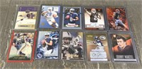 (10) Assorted Football Cards