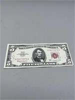 1963 $5 Red Seal Note