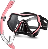 Snorkel Mask Set Snorkeling Gear for Adults Dry Sn