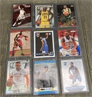 (9) Assorted Basketball Cards
