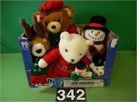 Box Of Stuffed Christmas Toys