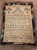 Love Is Patient Tapestry