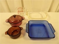 Vintage Glass baking dishes & measuring cup