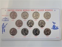 WW2 Silver War Nickel Collection