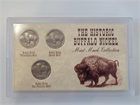 Historic Buffalo Nickel Mint Mark Collection