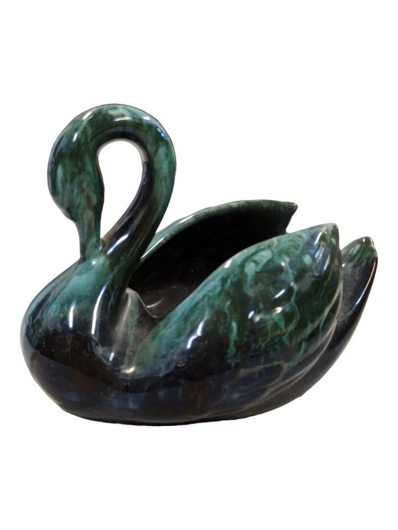 Blue Mountain-Style Pottery Swan