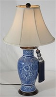 Painted Table Lamp 28" tall