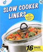 Newcos 16 Bags Slow Cooker Liners,Disposabl