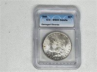 1885 Morgan Silver Dollar MS60