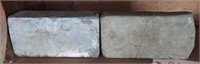 (2) solid lead bricks approximately 20lbs each