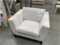 Renoir Cream Fabric Single Seat Arm Chair