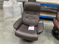 Dark Brown Leather Reclinable Arm Chair