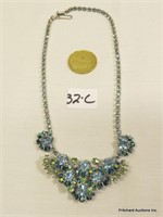 Beautiful 15.5" Long Rhinestone Necklace