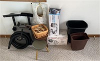 Household lot- readivac vacuum, clothspins,
