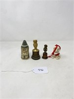 Miniature Stein, Figural Dog Ornament, 2-Figures