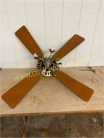 48 inch brass ceiling fan with light kit