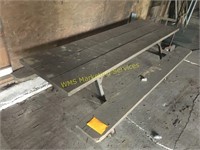 Wooden Picnic Table with Metal Bracket