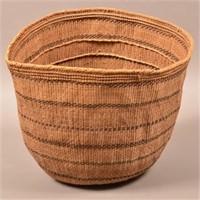 Shipibo Indian Carrying Basket 13 1/2" Tall, 14" D