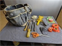 bag with contents for fencing
