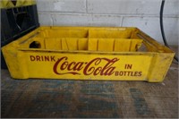 Coco Cola Crate Yellow Plastic