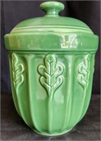 Furio Green Leaf Cookie Jar Kitchen Canister