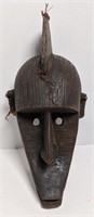 15" African Wood Mask, chips on both ears
