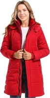 Medium DULCET Womens - Puffer Jacket, Red