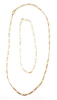 14K Yellow Gold Link Necklace & Bracelet