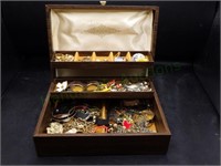 Brown Jewelry Box & Contents Monet, Lisner