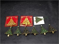 Jonette Jewelry & Thailand Christmas Tree Brooches