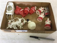 Vintage Christmas ornaments and other