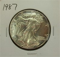 1987 $1 999 Silver Eagle 2nd Yr of Issue