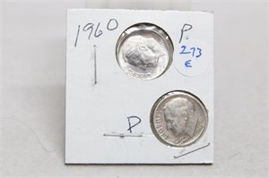 1960 PD Silver Dimes