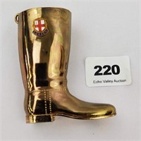 Solid Brass Boot Toothpick Holder