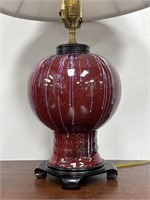 Nice Chinese Oxblood Table Lamp